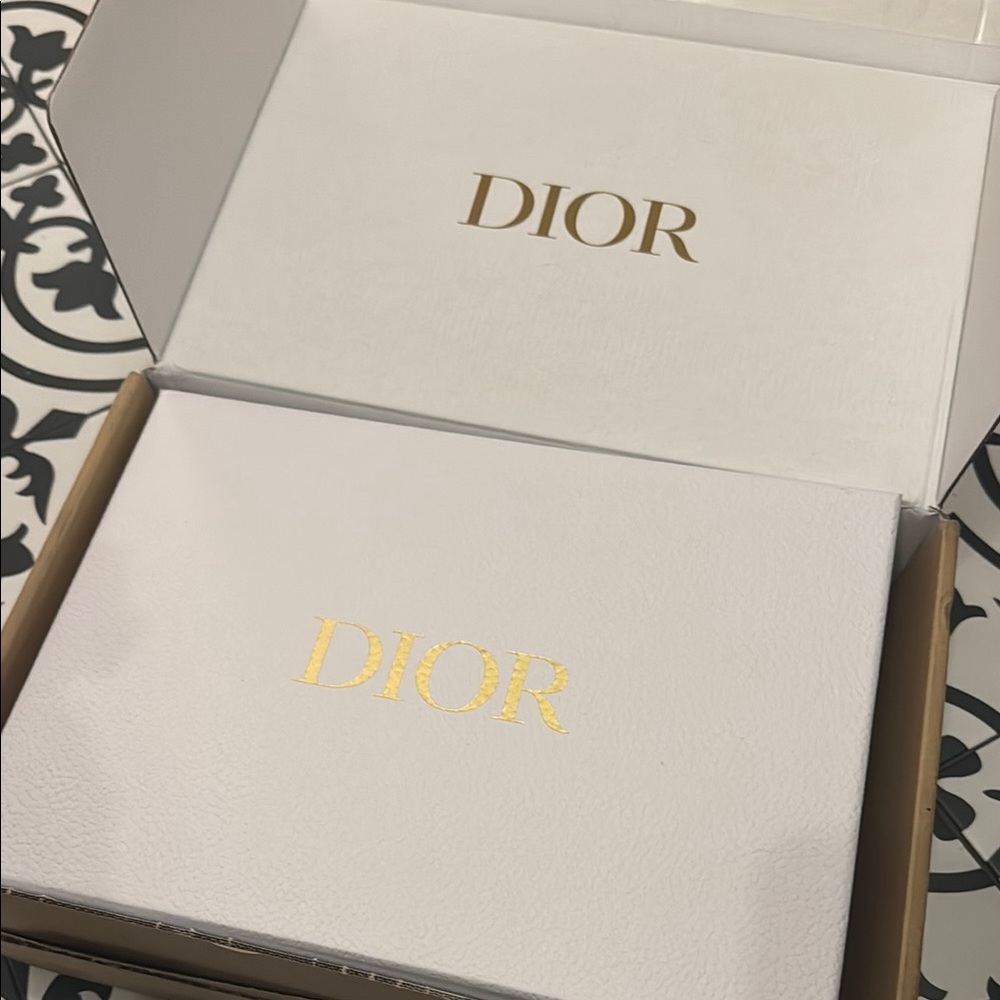 Dior White Box with Gold Accents